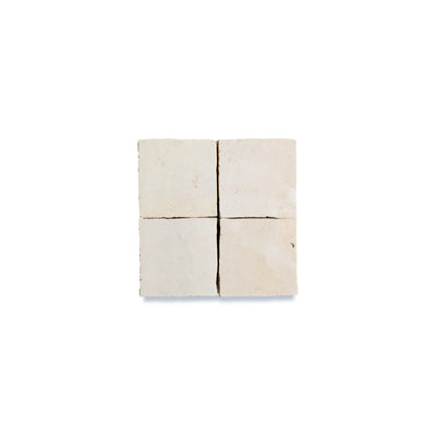 Linen Beige Zellige Tile - 2x2 Mosaic