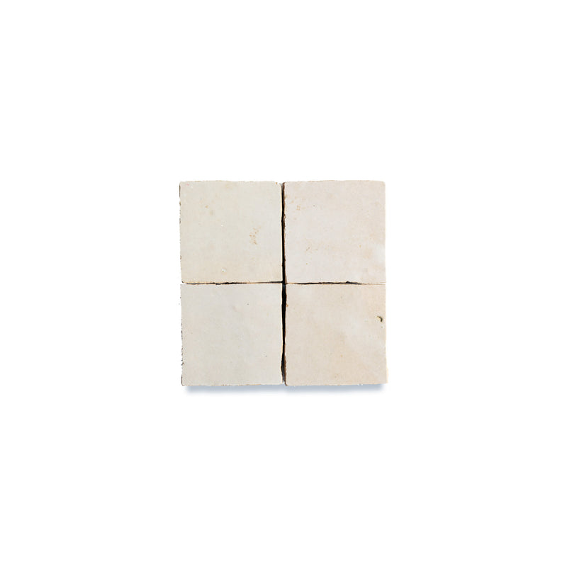 Linen Beige Zellige Tile - 2x2 Mosaic