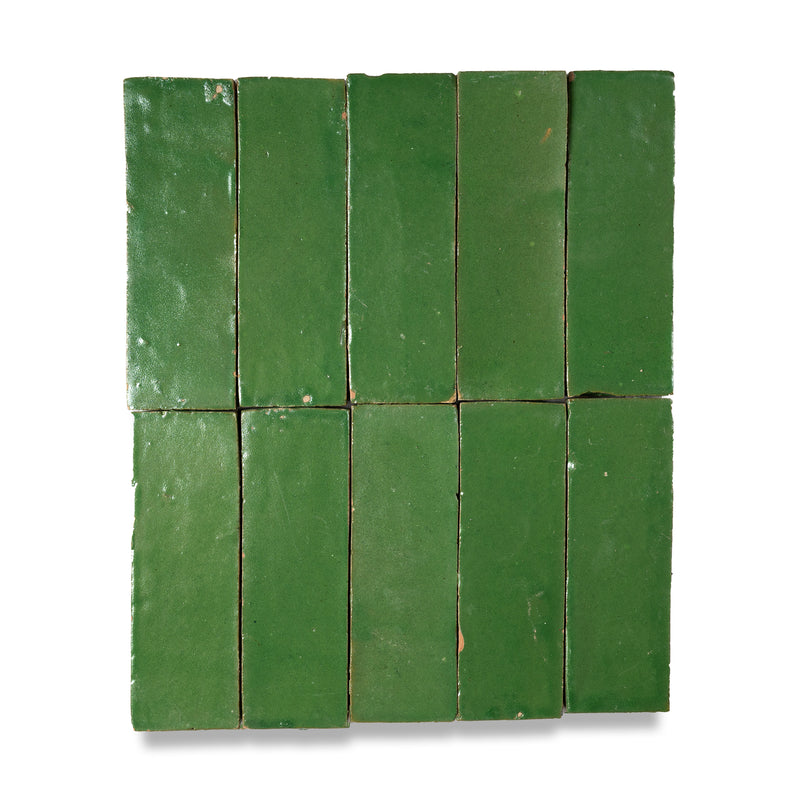 Cactus Green Zellige Tile - 2x6 Bejmat