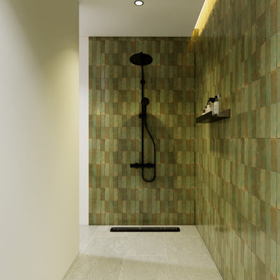 Agave Green Zellige Tile - 2x6 Bejmat