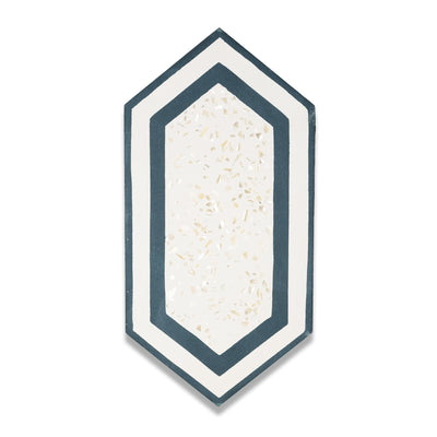 Tiffany Series | Mother of Pearl Terrazzo Hexagon Cement Tile