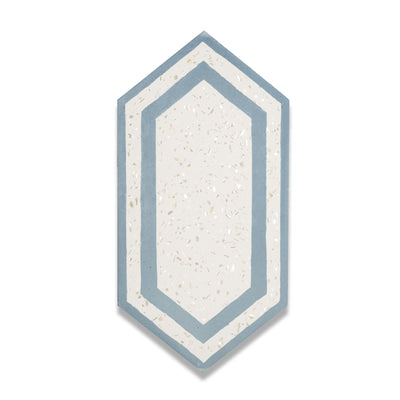 Tiffany Series | Mother of Pearl Terrazzo Hexagon Cement Tile