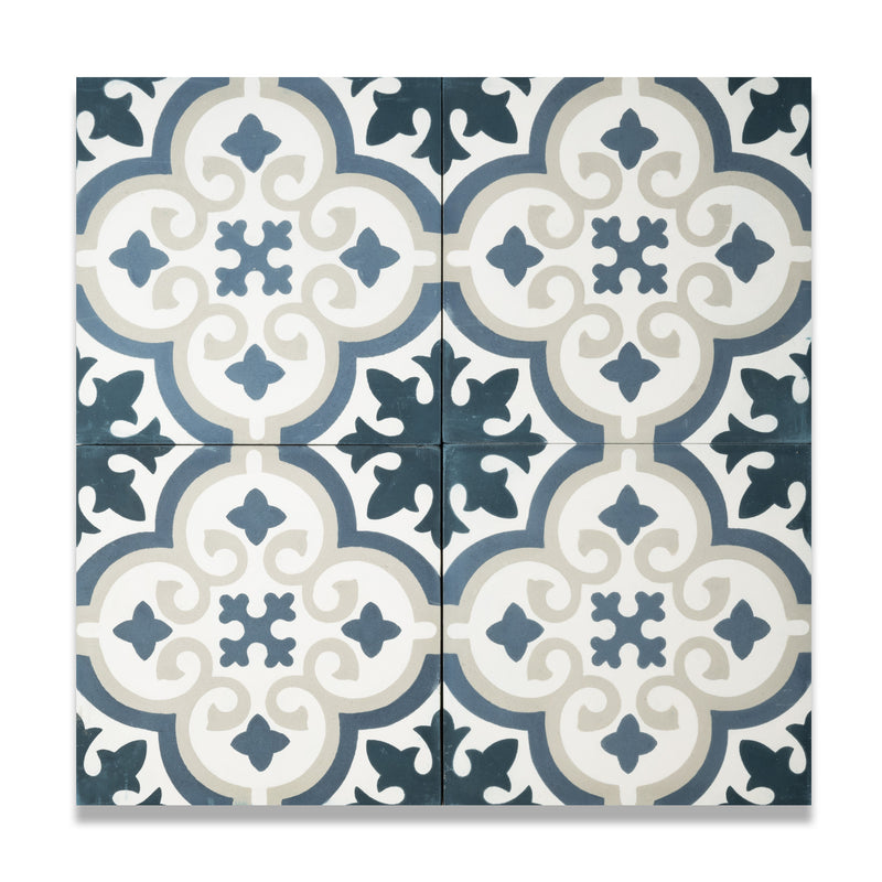 Nora Cement Tile: 6” x 6”