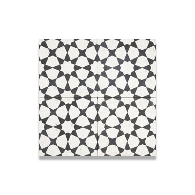 Spark 50 Mother of Pearl Terrazzo Tile: 6” x 6”