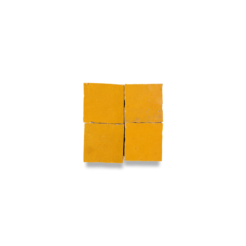 Turmeric Zellige Tile - 2x2 Mosaic