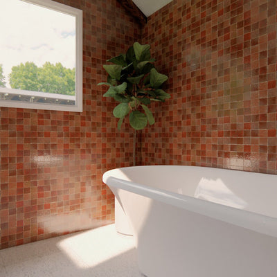 Royal Plum Zellige Tile - 2x2 Mosaic