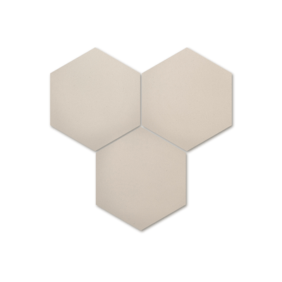 8x9 Solid Hexagon Cement Tile