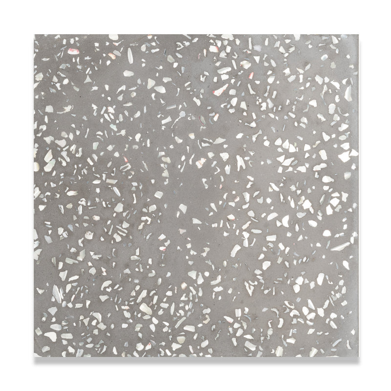 Mother of Pearl Terrazzo Tile: 8” x 8” LiLI tile