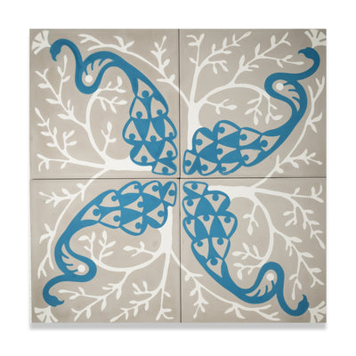 Peacocks Cement Tile x Adam Trest