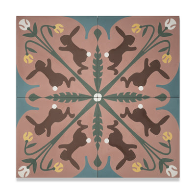 Rabbits Cement Tile x Adam Trest