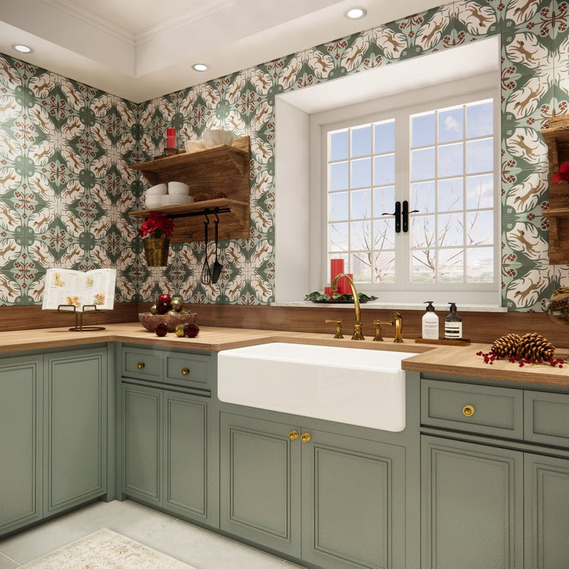 Hounds Cement Tile x Adam Trest kitchen