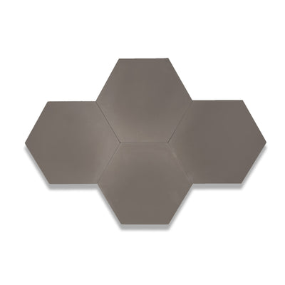 8x9 Solid Hexagon Cement Tile