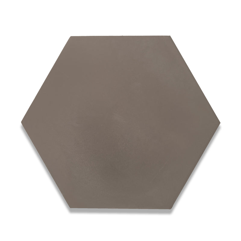 8x9 Solid Hexagon Cement Tile