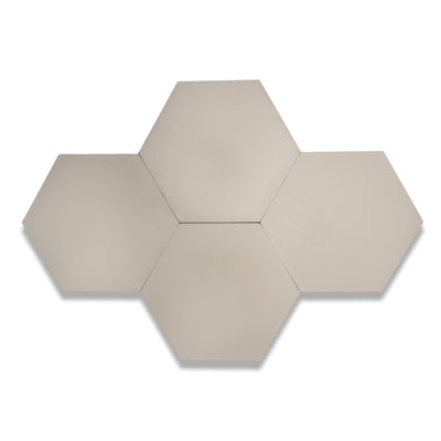 8x9 Solid Hexagon Cement Tile