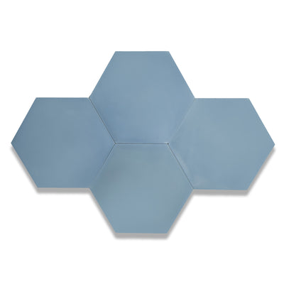 8x9 Solid Hexagon Cement Tile