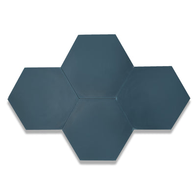 8x9 Solid Hexagon Cement Tile