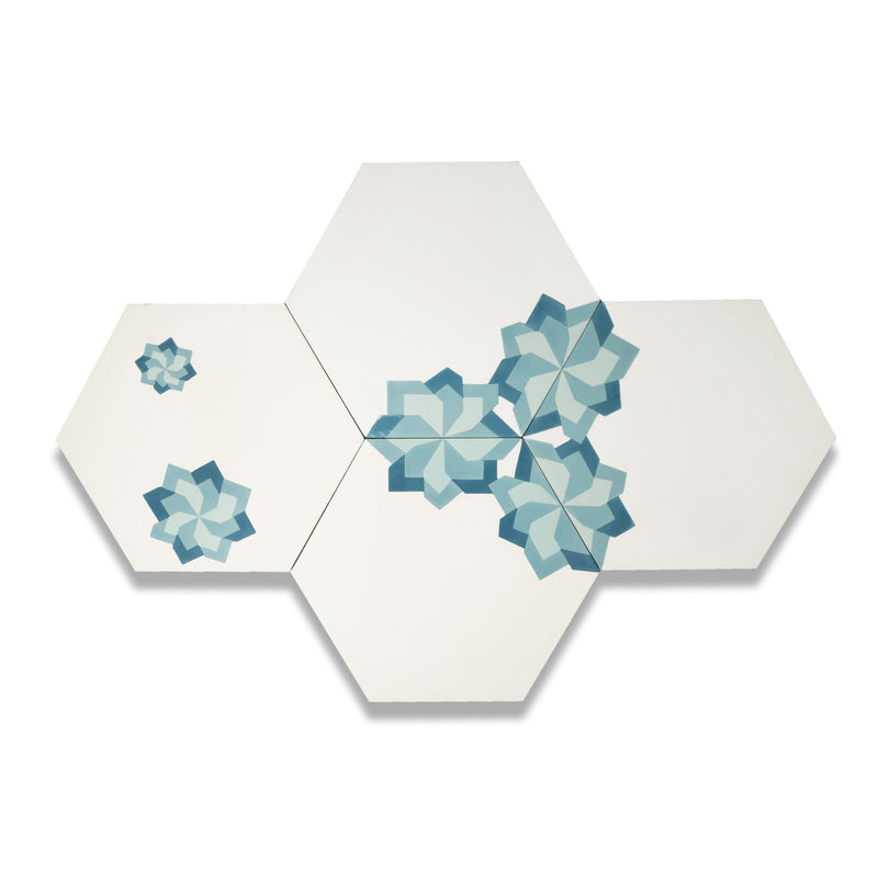 Fiori Series | Hexagon Cement Tile