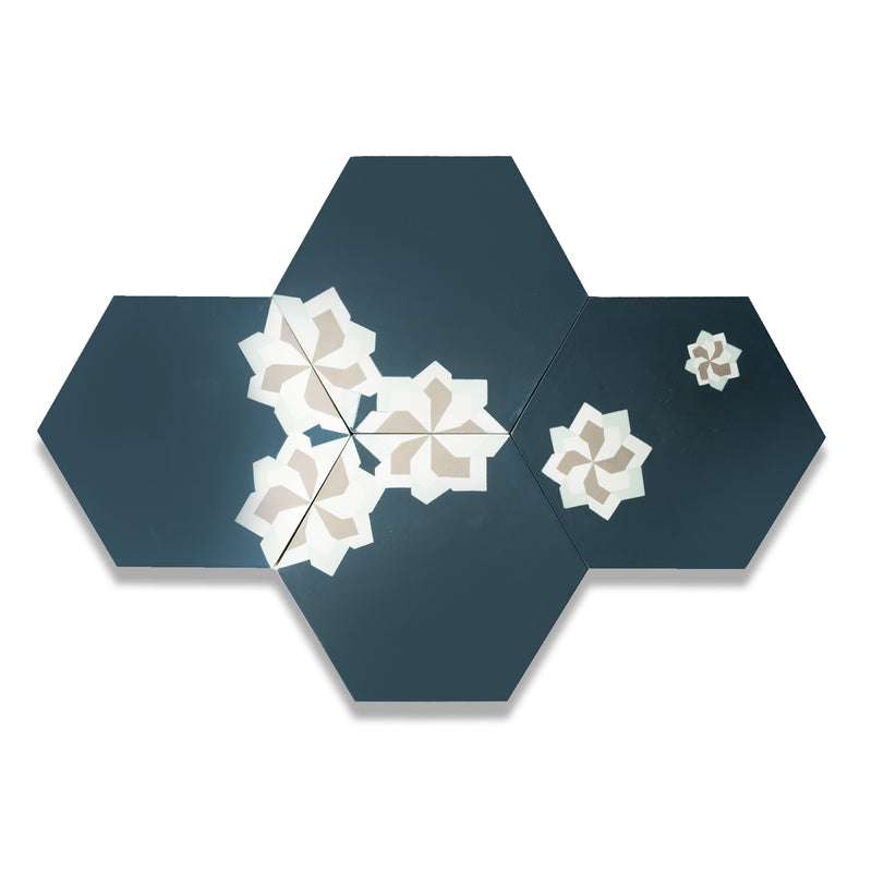 Fiori Series | Hexagon Cement Tile