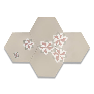 Fiori Series | Hexagon Cement Tile