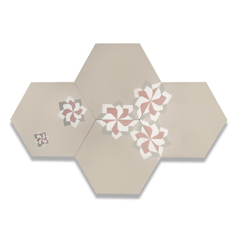 Fiori Series | Hexagon Cement Tile