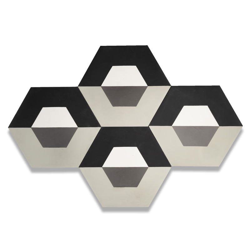 Gio Hexagon Cement Tile