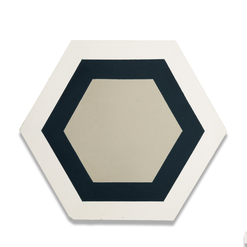 Miel Series Hexagon Tile: 6” x 7”