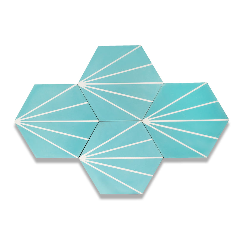 Web Tile Series - Mini Hexagon Cement Tile