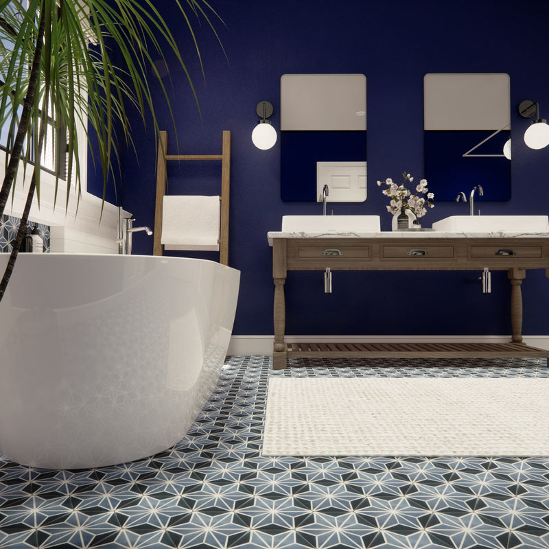 Jolie Mini Hexagon Cement Tile