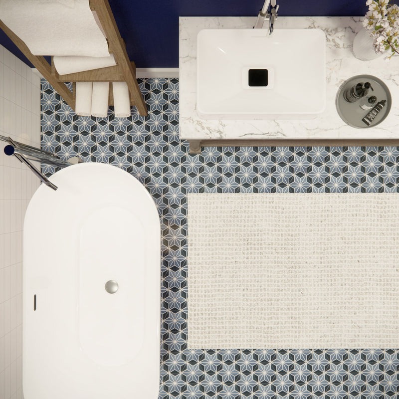 Jolie Mini Hexagon Cement Tile