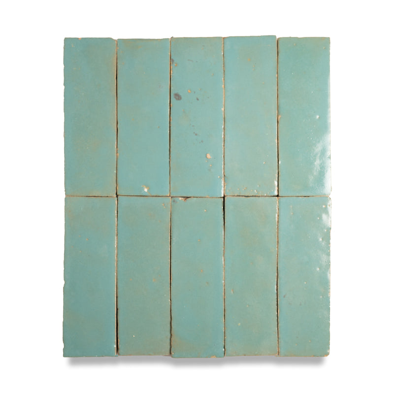 Moroccan Jade Zellige Tile - 2x6 Bejmat