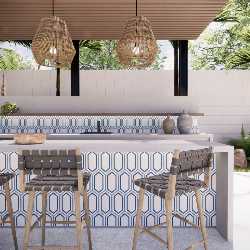 Tiffany Series | Mother of Pearl Terrazzo Hexagon Cement Tile