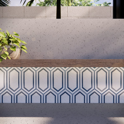 Tiffany Series | Mother of Pearl Terrazzo Hexagon Cement Tile