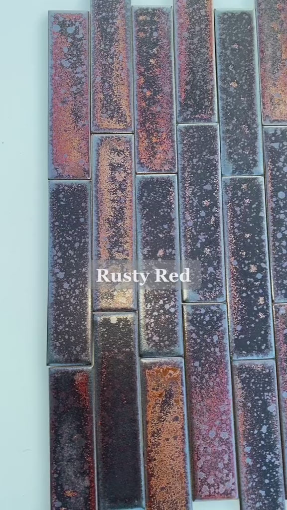 Rusty Red | 2” x 8" Glaze Tile