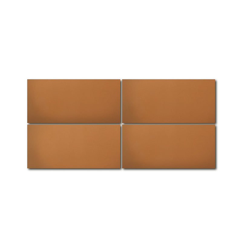 4x8 Solid Rectangle Cement Tile - LiLi Tile (PUMPKIN-48B)