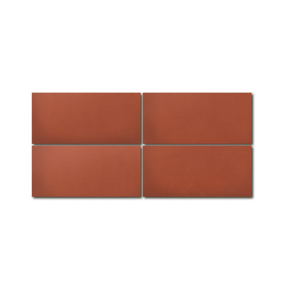 4x8 Solid Rectangle Cement Tile - LiLi Tile (TERRACOTTA-48B)