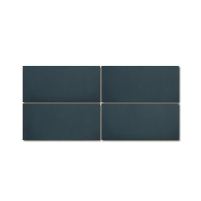 4x8 Solid Rectangle Cement Tile - LiLi Tile (NAVY-48B)