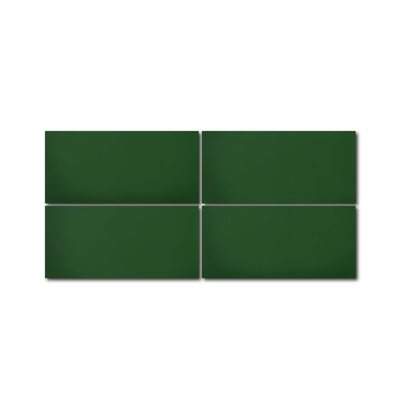 4x8 Solid Rectangle Cement Tile - LiLi Tile (EMERALD-48B)