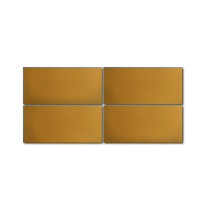 4x8 Solid Rectangle Cement Tile - LiLi Tile (MUSTARD-48B)