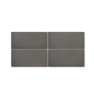 4x8 Solid Rectangle Cement Tile - LiLi Tile (STEEL-48B)