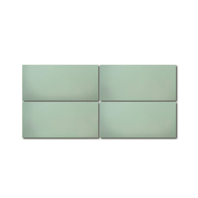 4x8 Solid Rectangle Cement Tile - LiLi Tile (AQUA-48B)