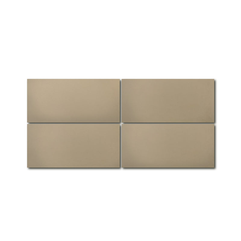 4x8 Solid Rectangle Cement Tile - LiLi Tile (VANILLA-48B)