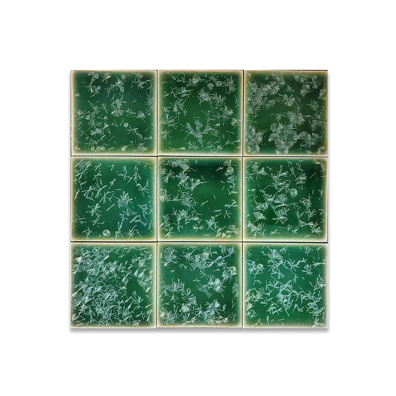 Bacardi Green | 4” x 4" Glaze Tile - LiLi Tile