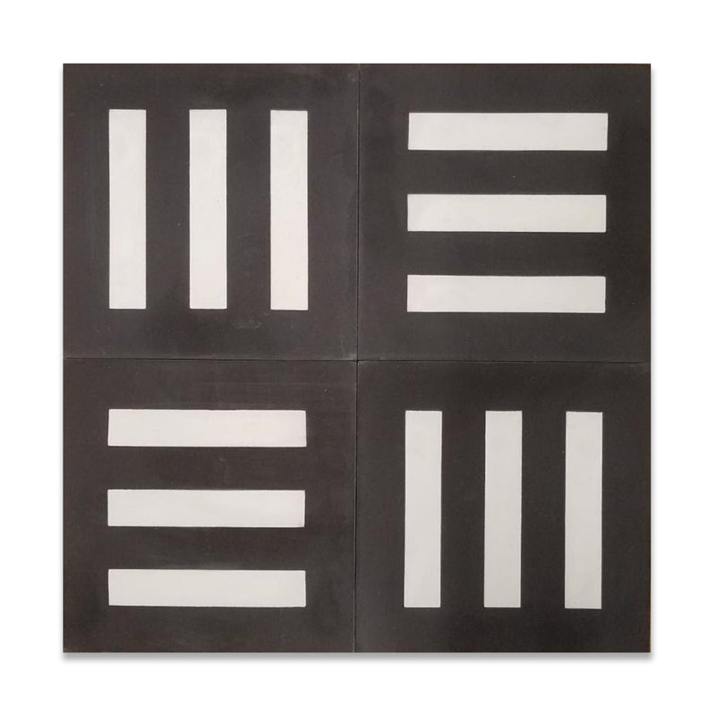 Bars Tile: 8” x 8” - LiLi Tile