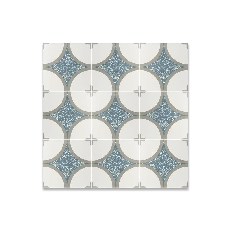 Centro Mother of Pearl Terrazzo Cement Tile - LiLi Tile