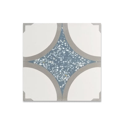 Centro Mother of Pearl Terrazzo Cement Tile - LiLi Tile