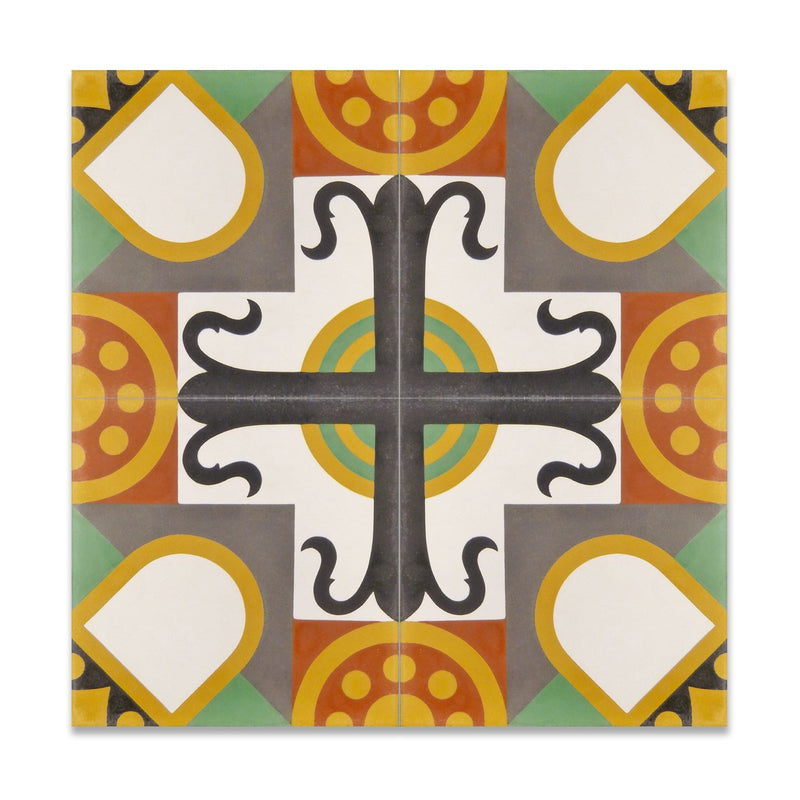 Crest 4 Tile: 8” x 8” - LiLi Tile