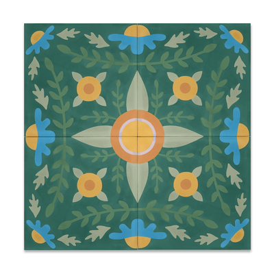 Garden Cement Tile x Mary Engelbreit - LiLi Tile