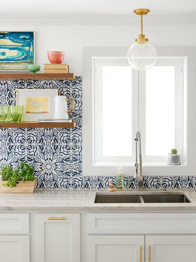 Marina Cement Tile - LiLi Tile kitchen