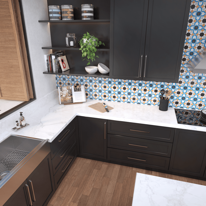 Marok Tile: 6” x 6” - LiLi Tile kitchen