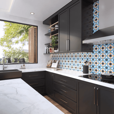 Marok Tile: 6” x 6” - LiLi Tile kitchen